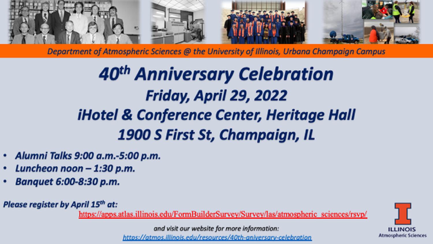 40th Anniversary Celebration Announcement